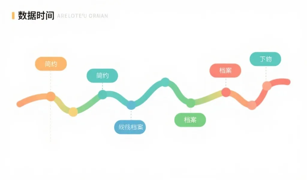 数据时间线与归档管理示意图